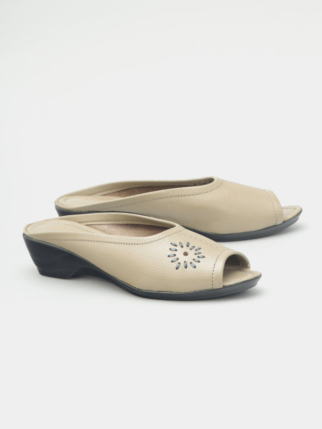 Punja Open Toe Wedge Heel Slippers