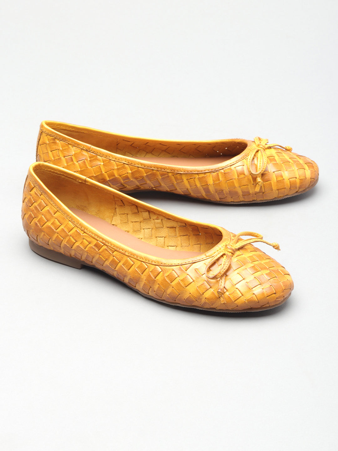 Casual Textured Ballerinas