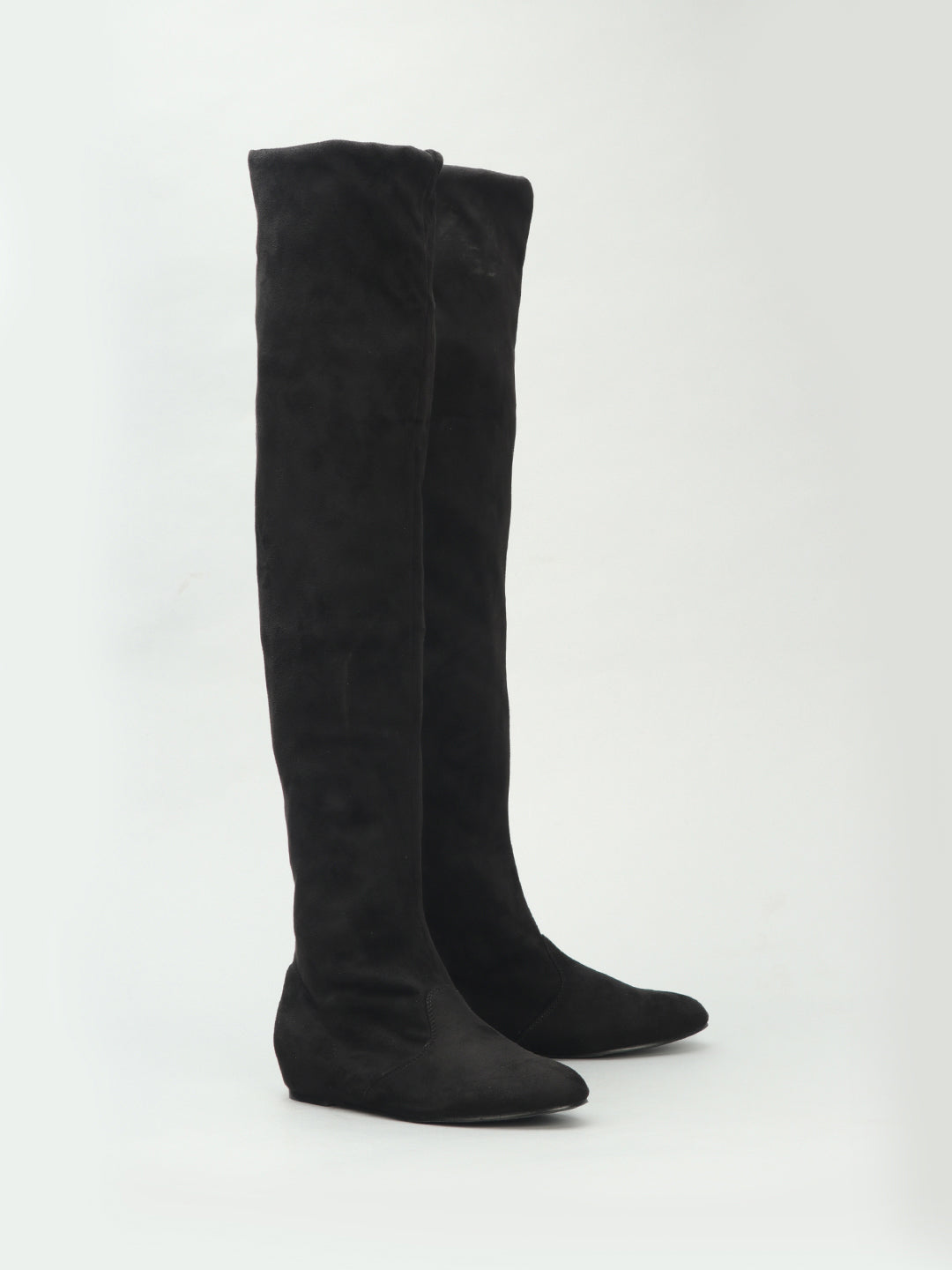 Venus Knee Length Suede Long Boots