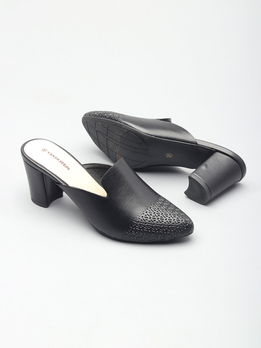 Casual Block Heel Buntoe