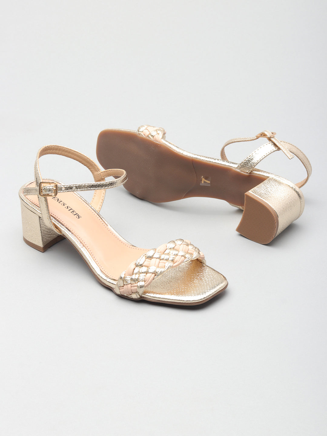 Classic Textured Block Heels