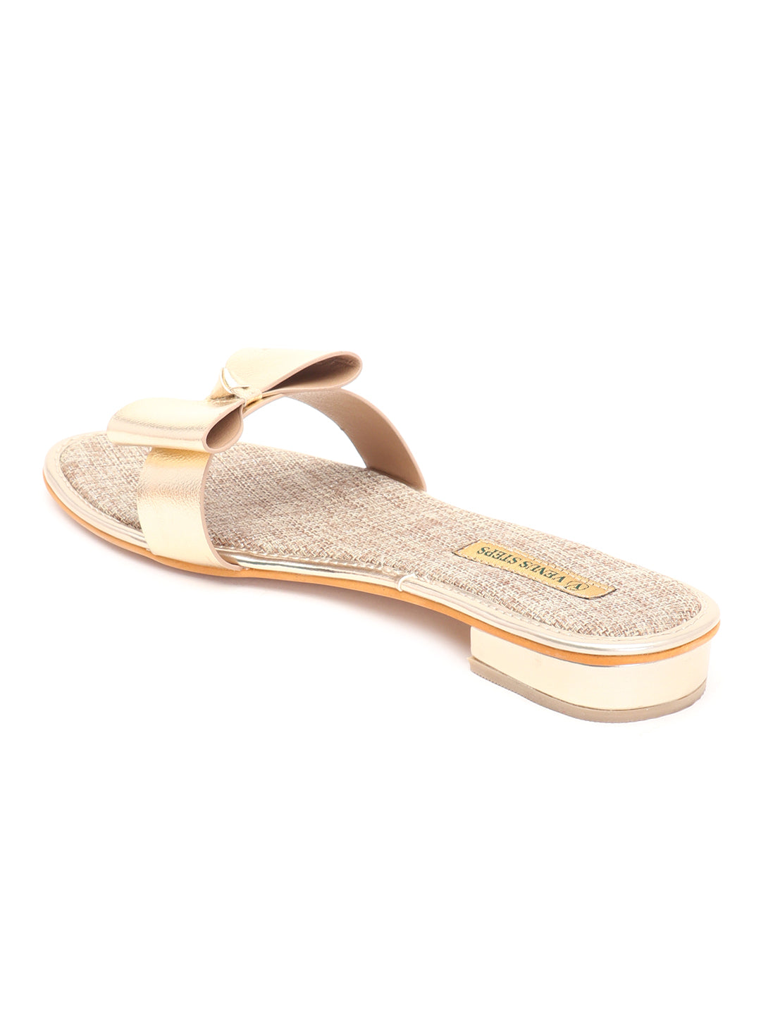 Venus Steps Mettalic Flat Chappals