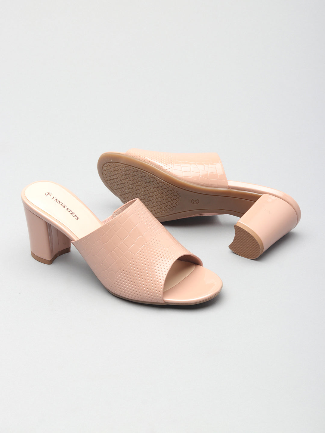 Womens Solid Synthetic Slippers