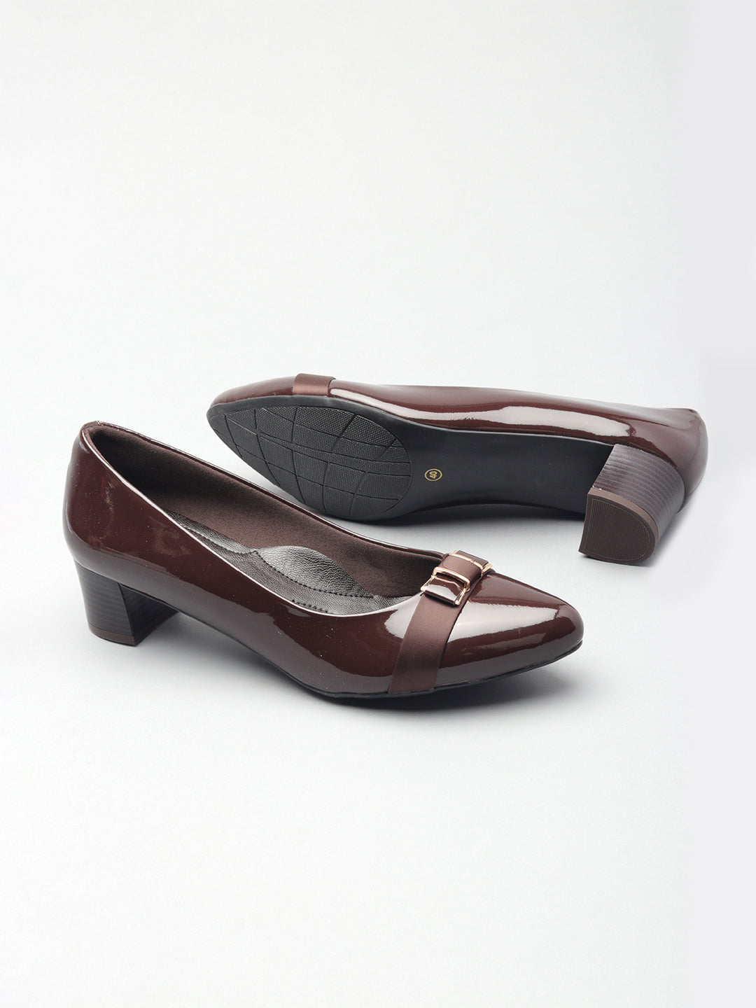 Womens Patent/Glossy Kitten Ballerinas