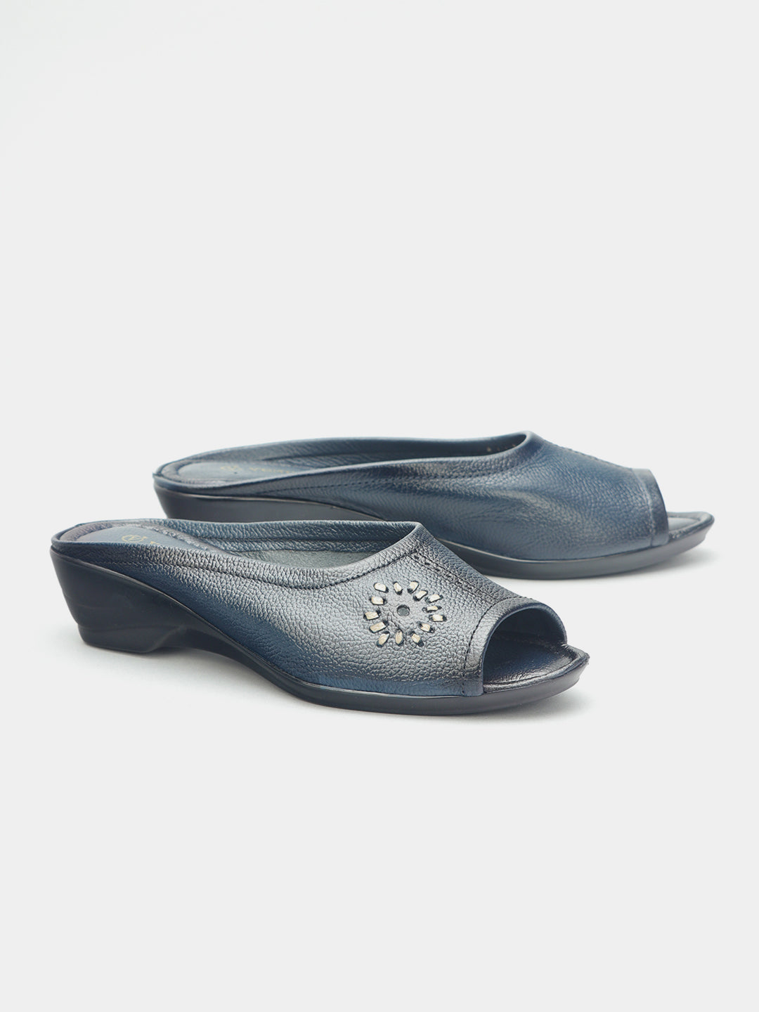 Punja Open Toe Wedge Heel Slippers