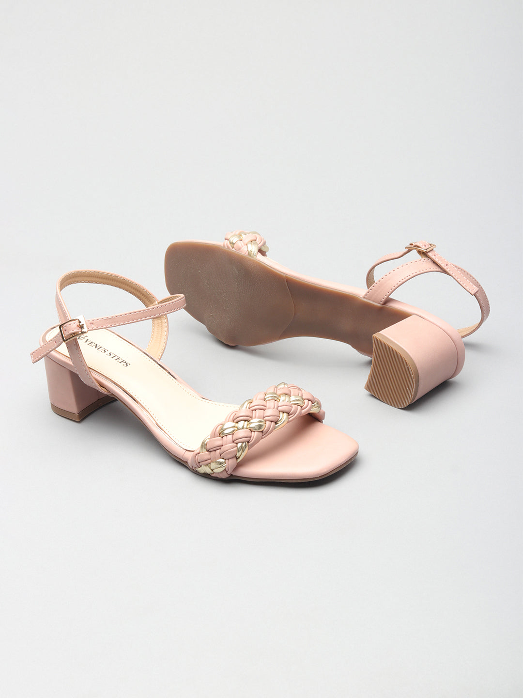 Classic Textured Block Heels