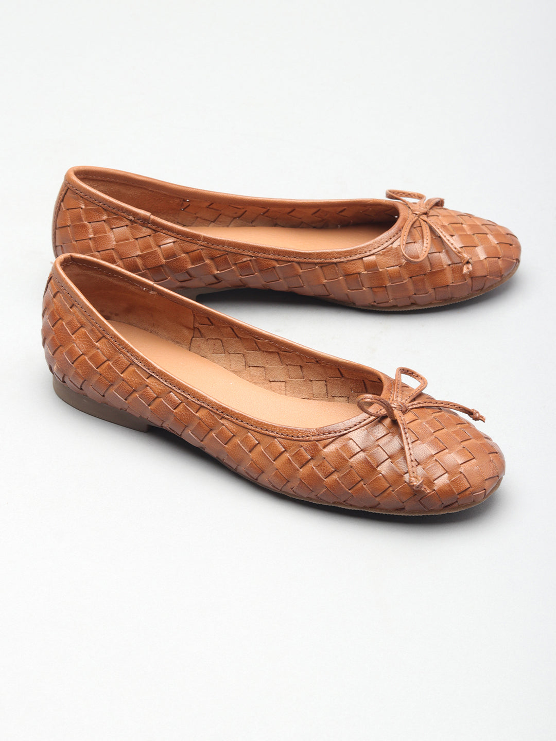 Casual Textured Ballerinas