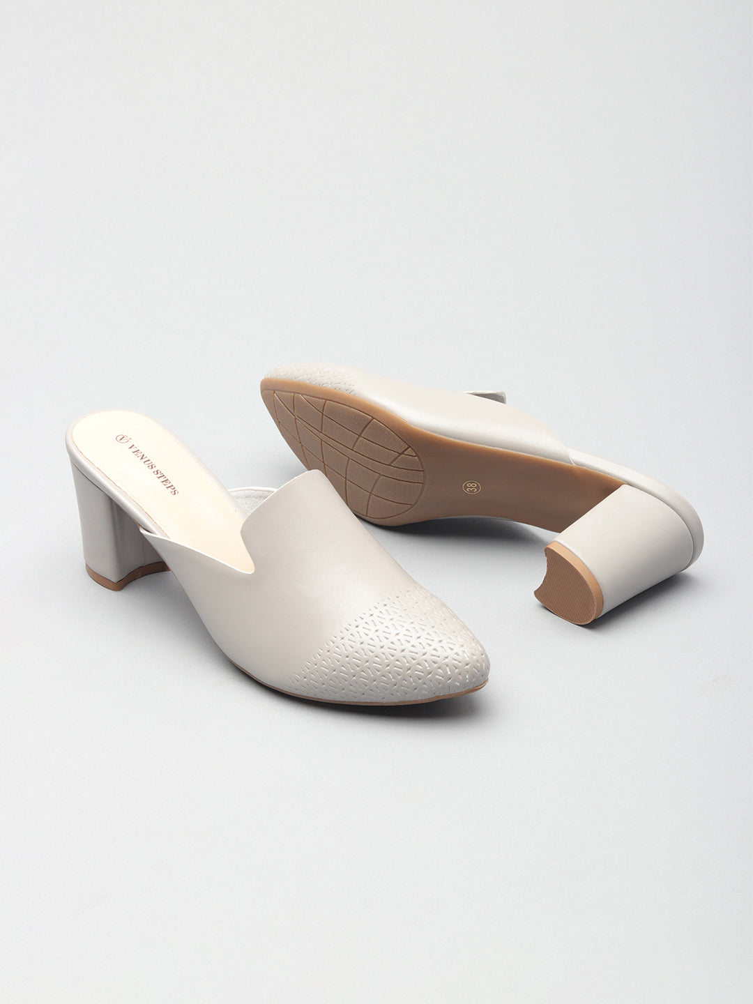 Casual Block Heel Buntoe