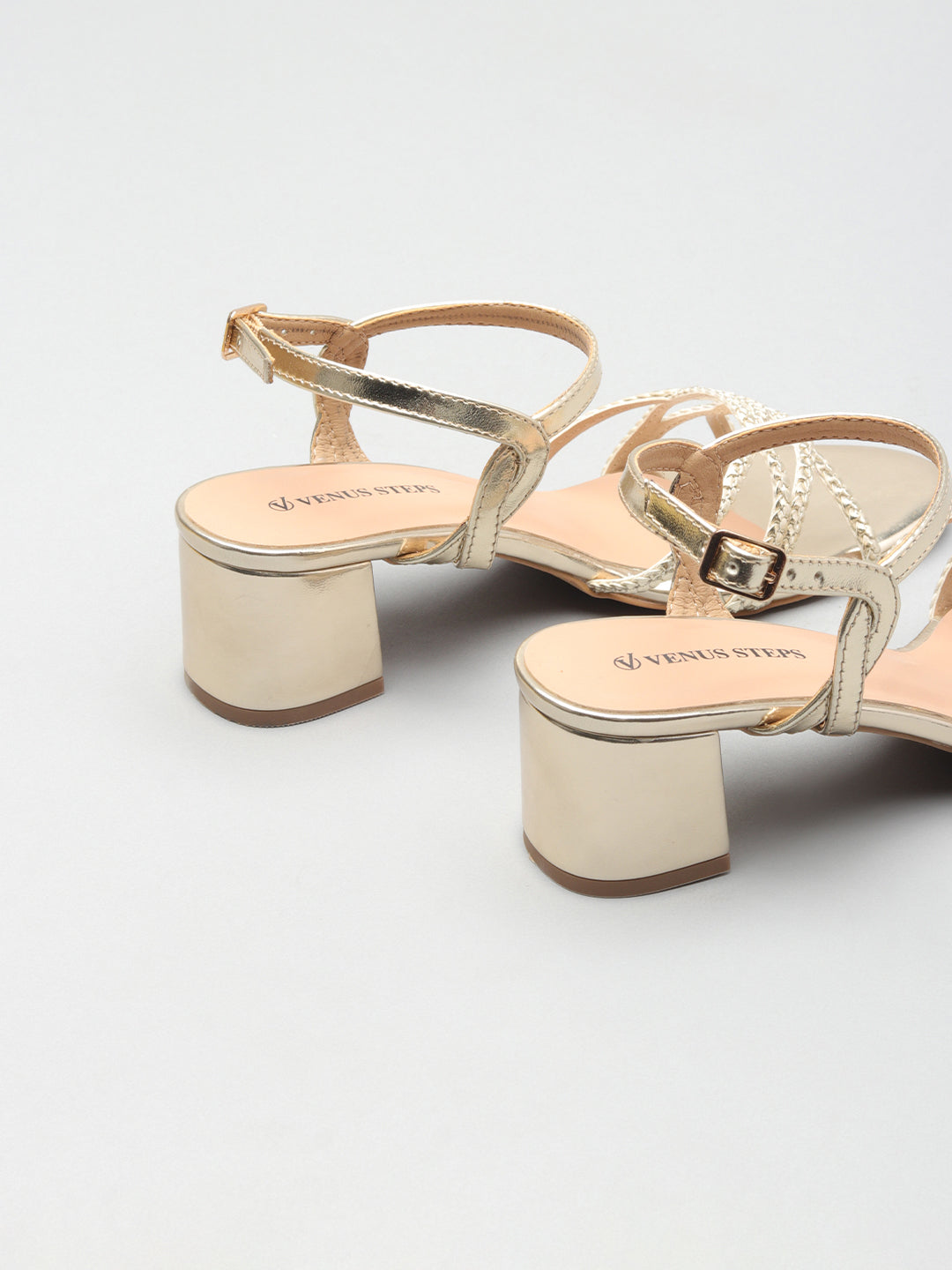 Womens Textured Embellished Sandals