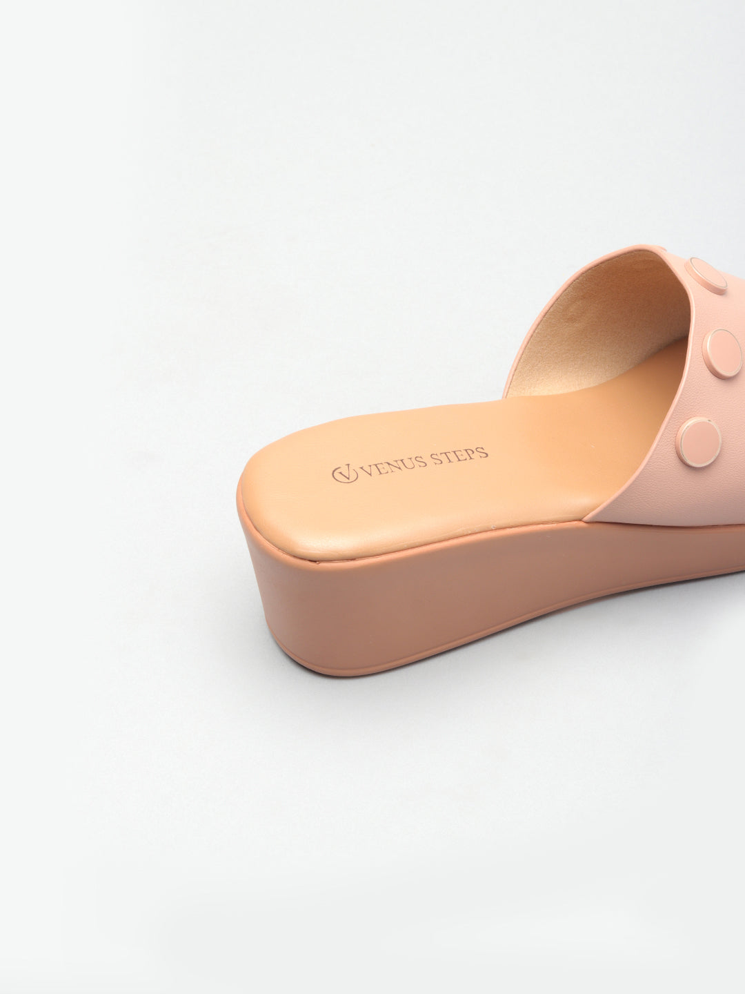 Solid Open Toe Wedge Hell Chappals