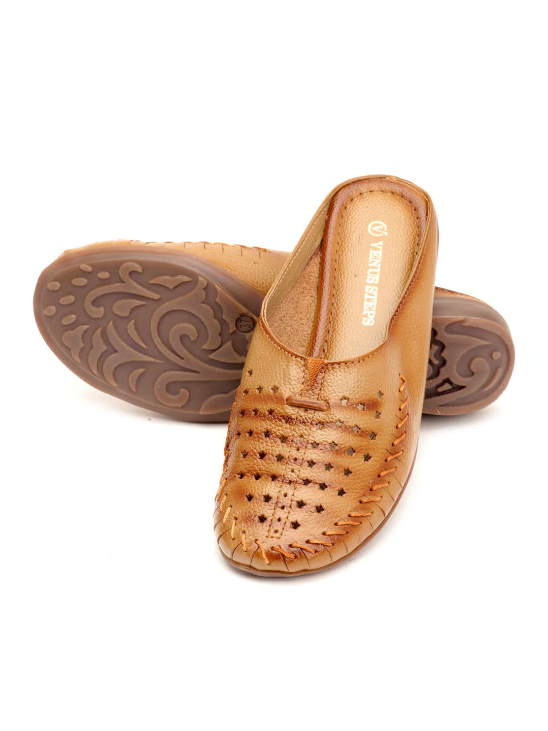 Venus Steps Leather Flat Buntoe