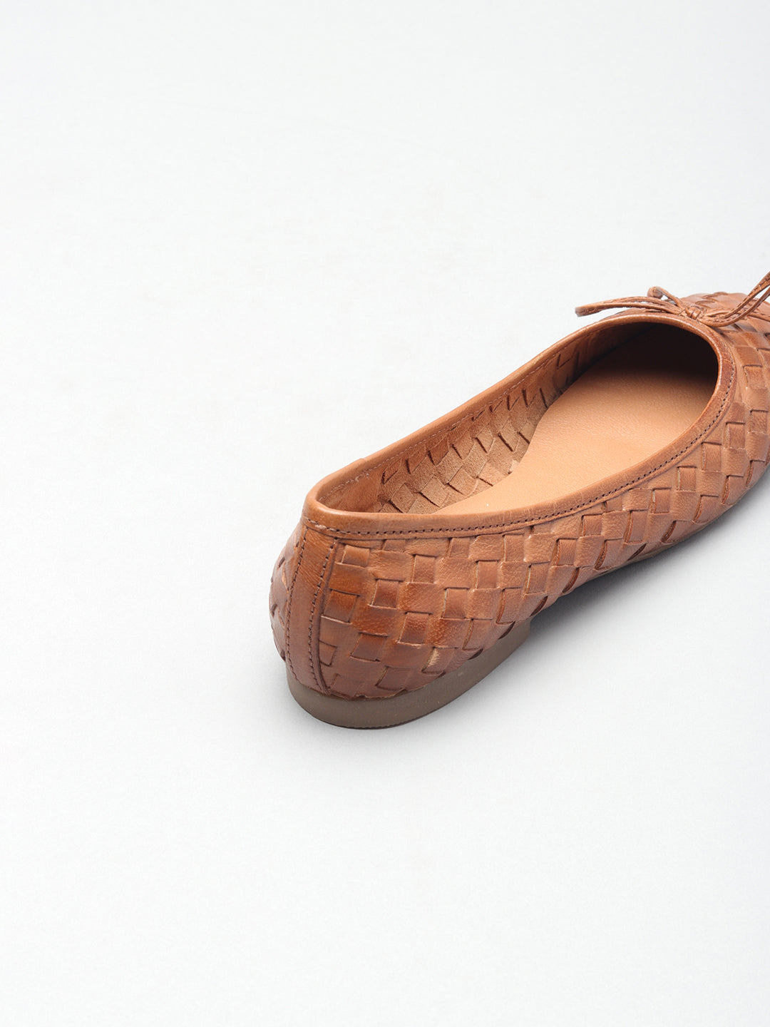 Casual Textured Ballerinas