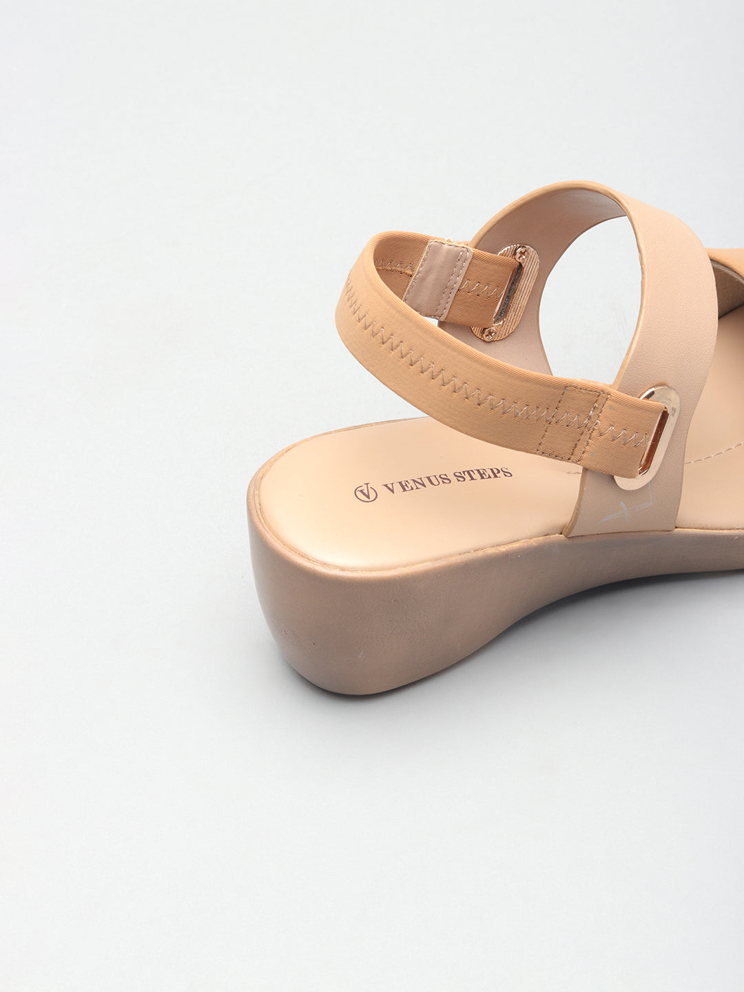 Womens Solid Wedge Sandals