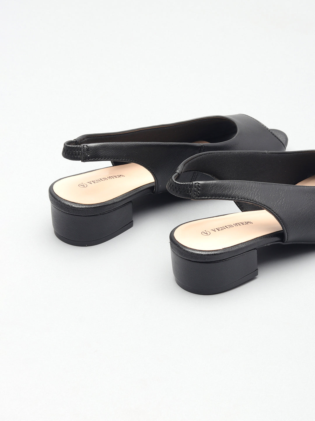 Casual Leather Block Heel Sandals