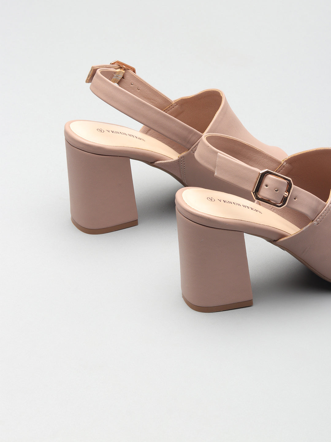 Nappa/Matt Casual Block Heel Sandals