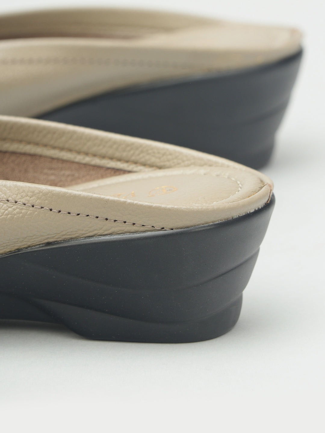 Punja Open Toe Wedge Heel Slippers