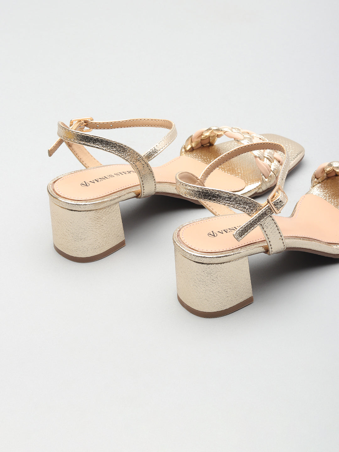 Classic Textured Block Heels