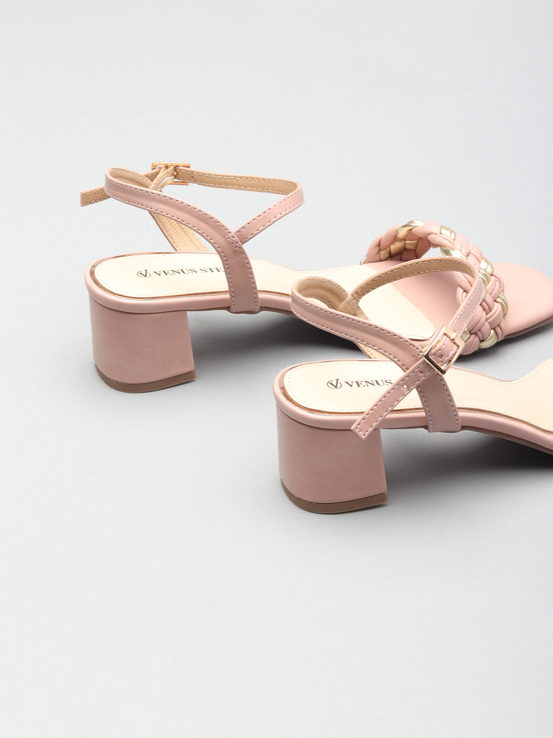 Classic Textured Block Heels