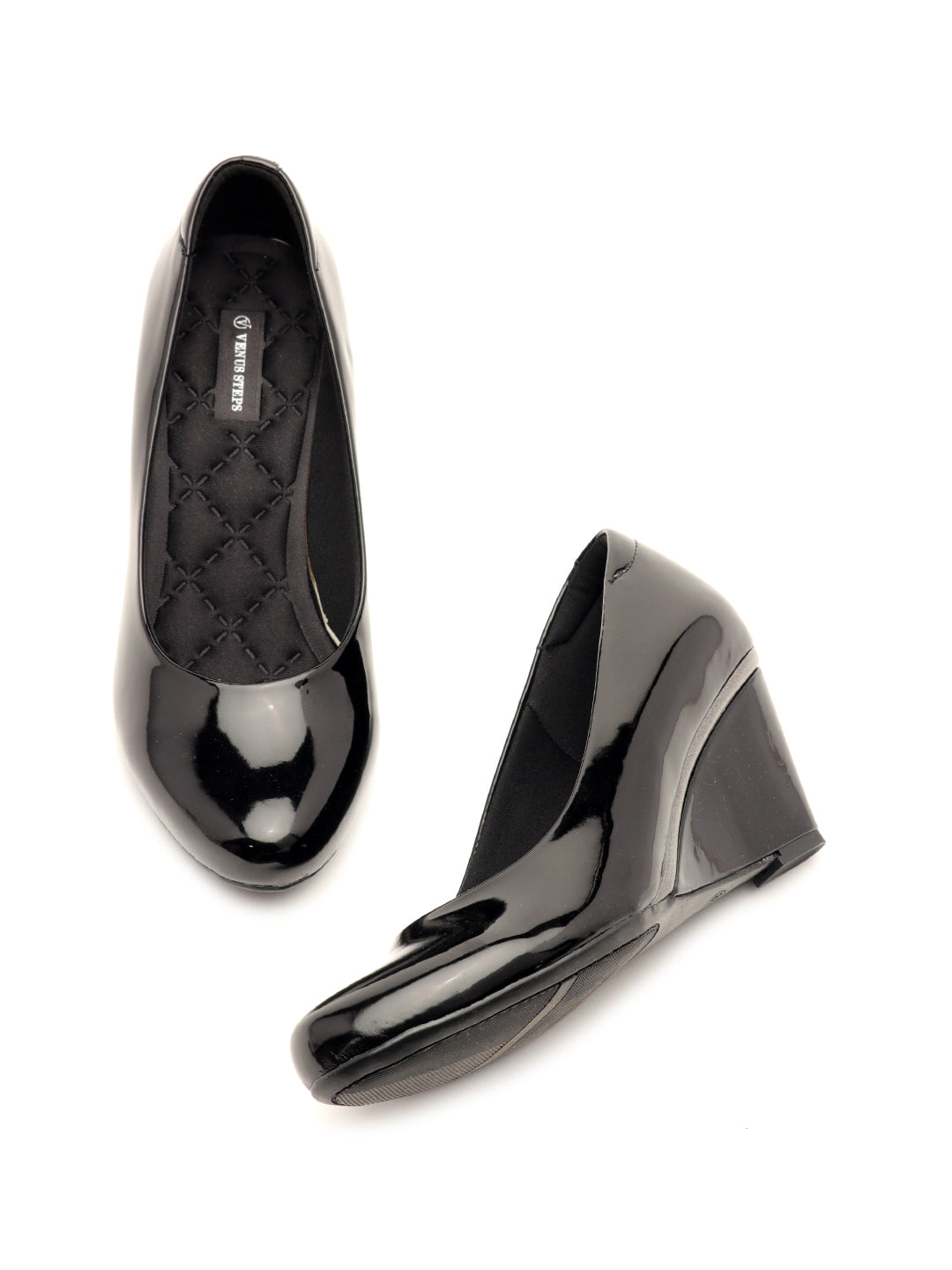 Venus Wedge heel Glossy Ballerinas
