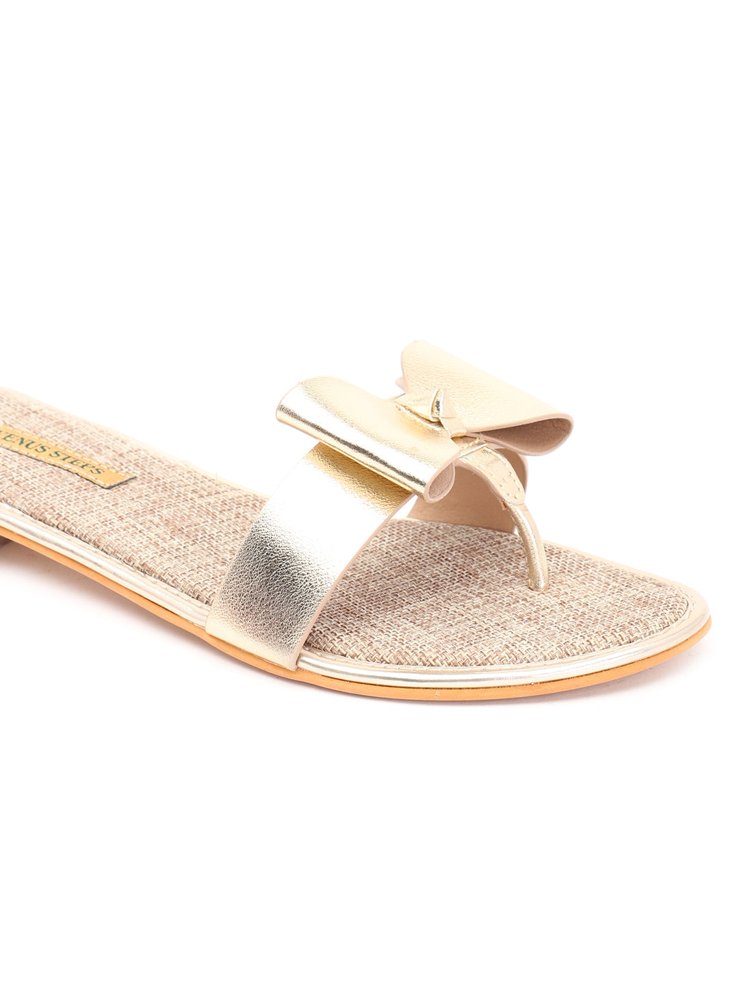 Venus Steps Mettalic Flat Chappals