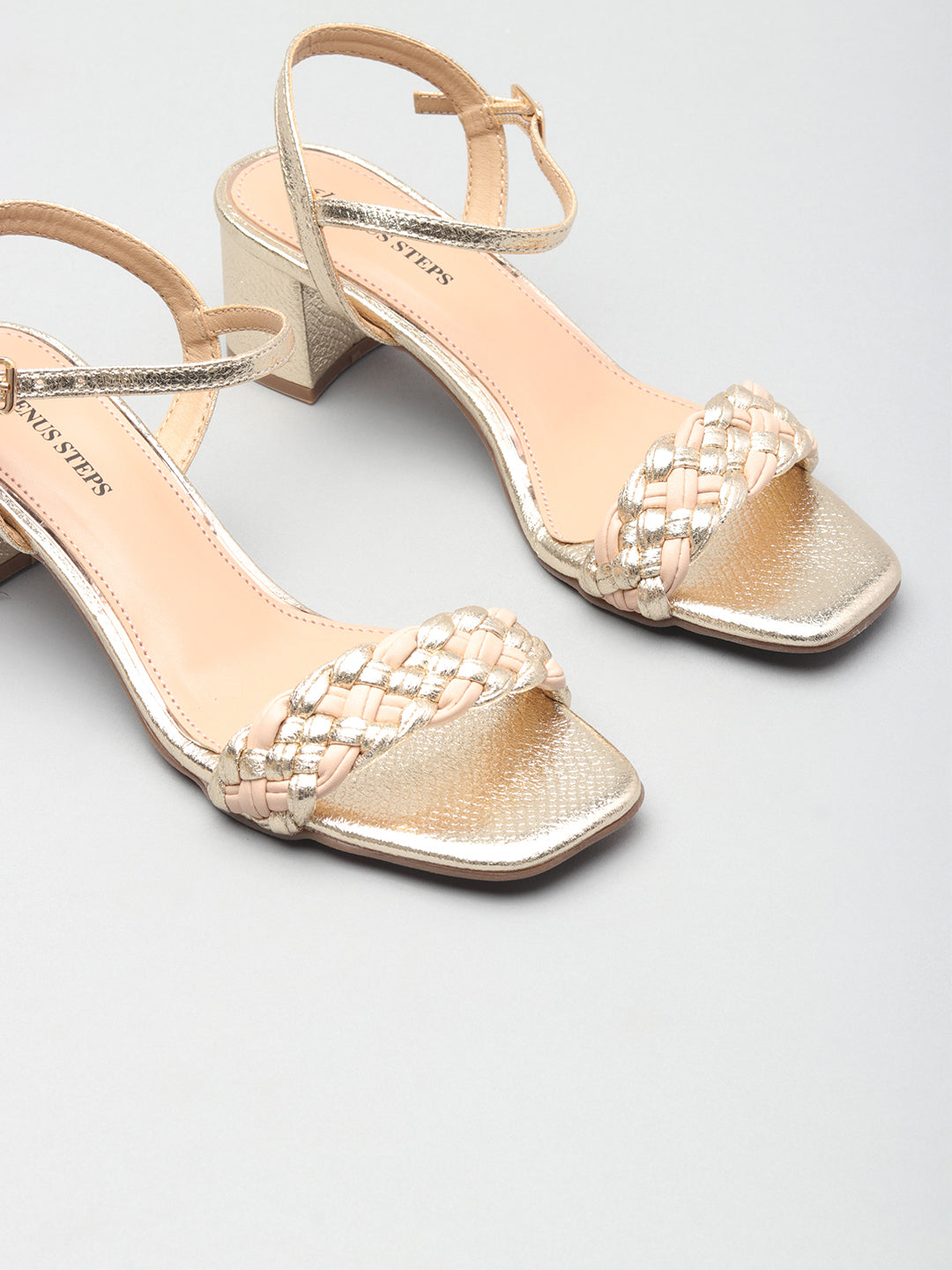 Classic Textured Block Heels