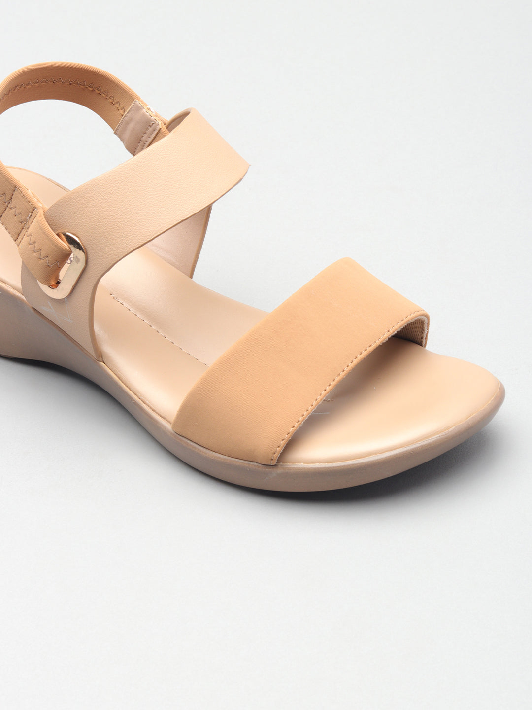 Womens Solid Wedge Sandals