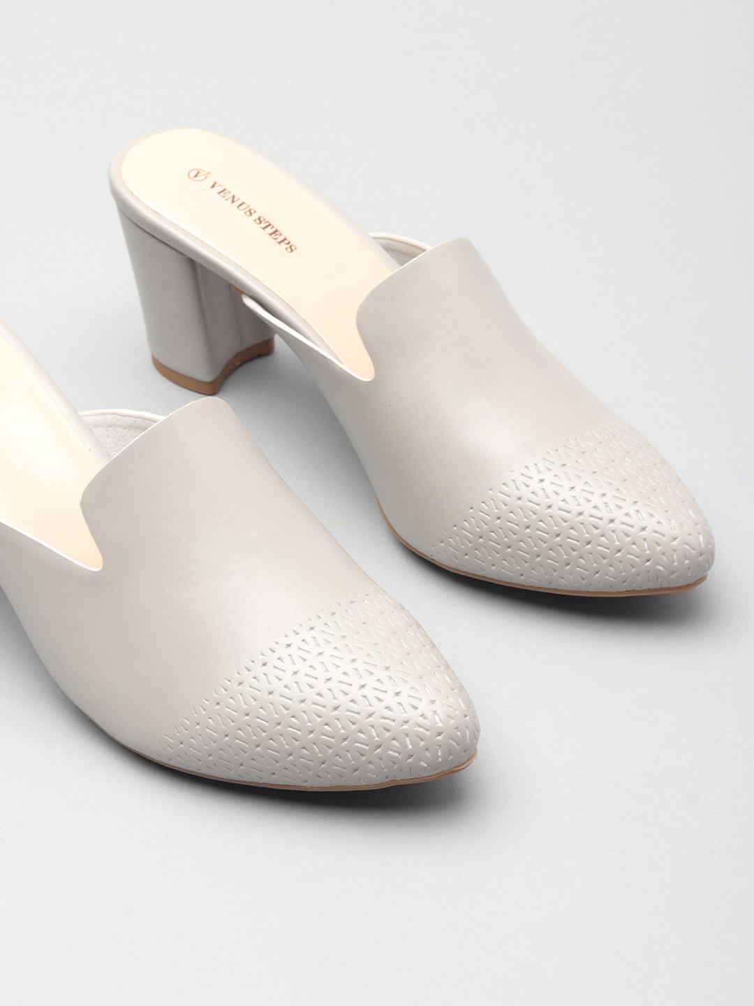 Casual Block Heel Buntoe