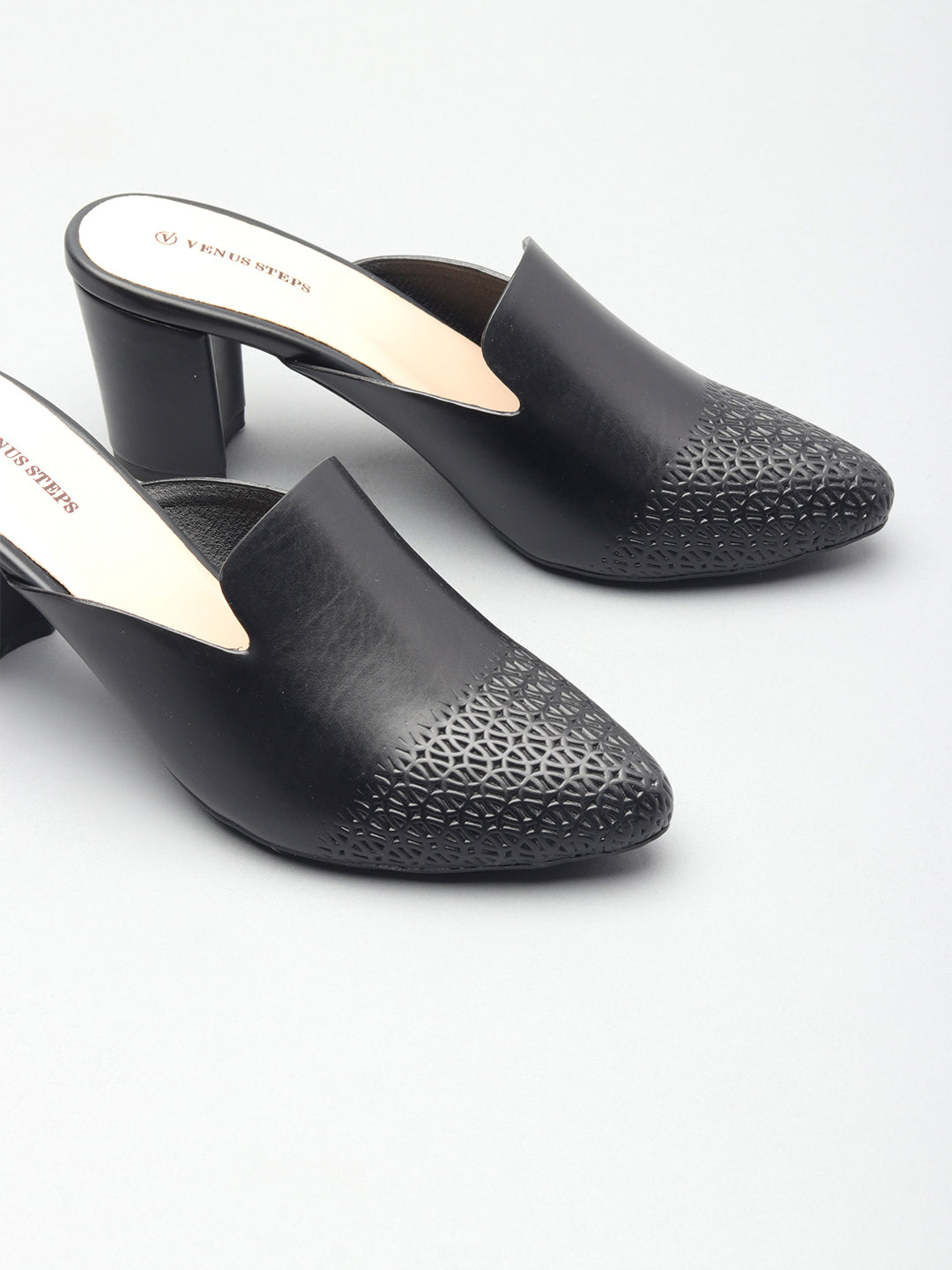 Casual Block Heel Buntoe