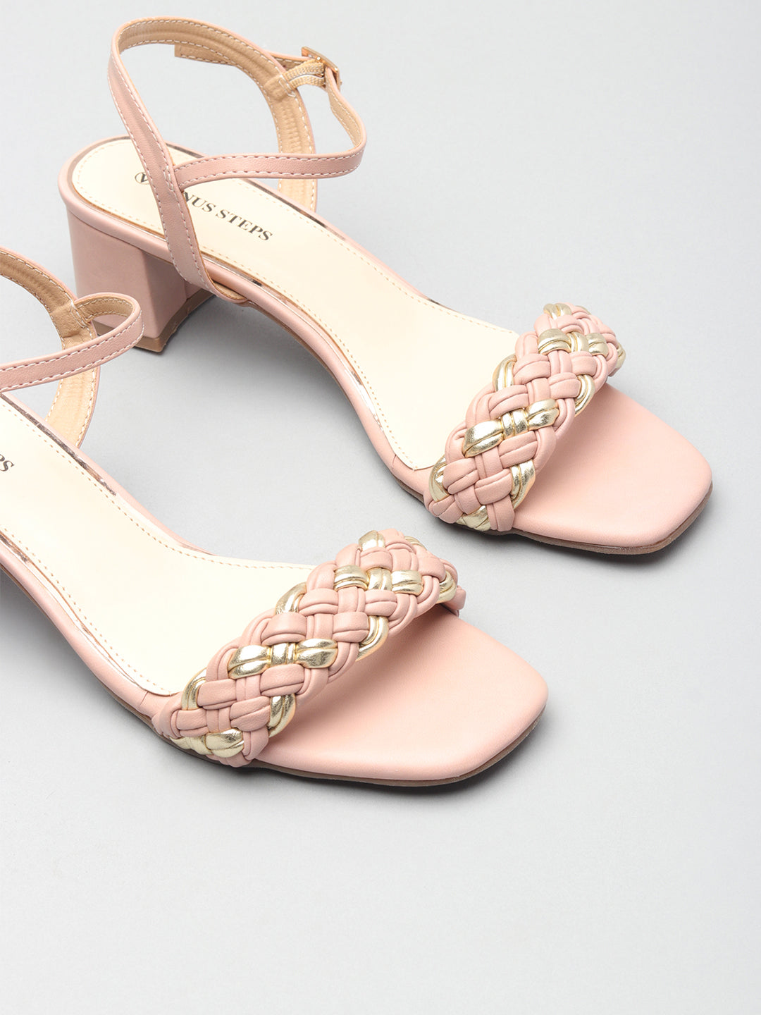 Classic Textured Block Heels