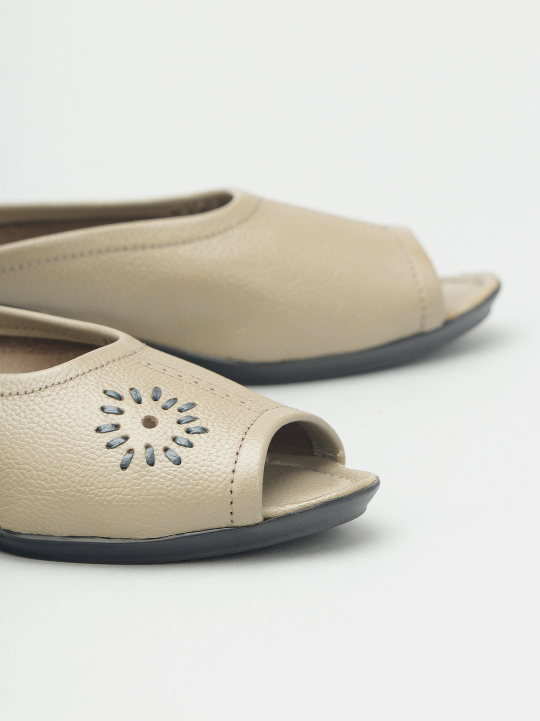 Punja Open Toe Wedge Heel Slippers