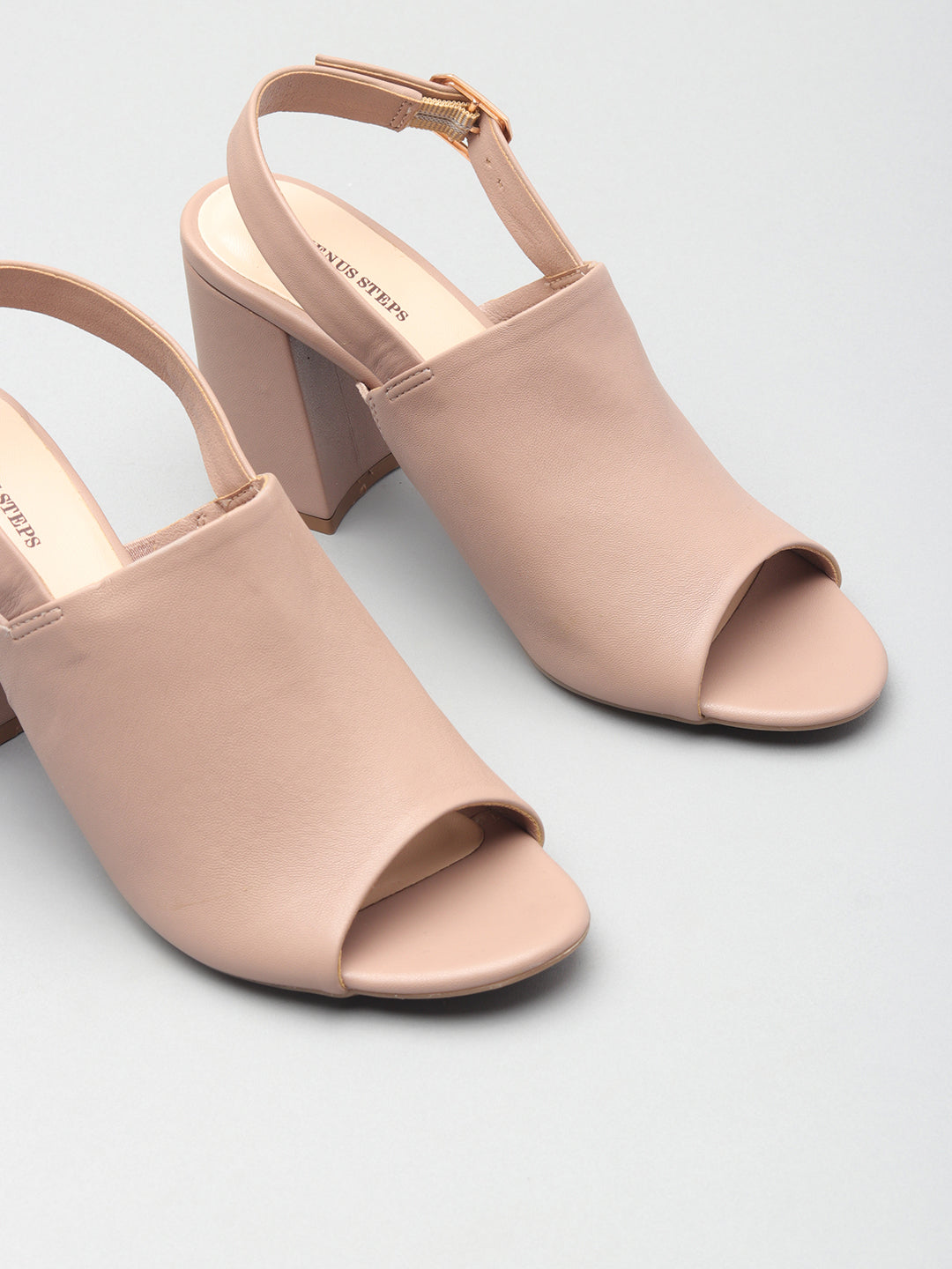 Nappa/Matt Casual Block Heel Sandals