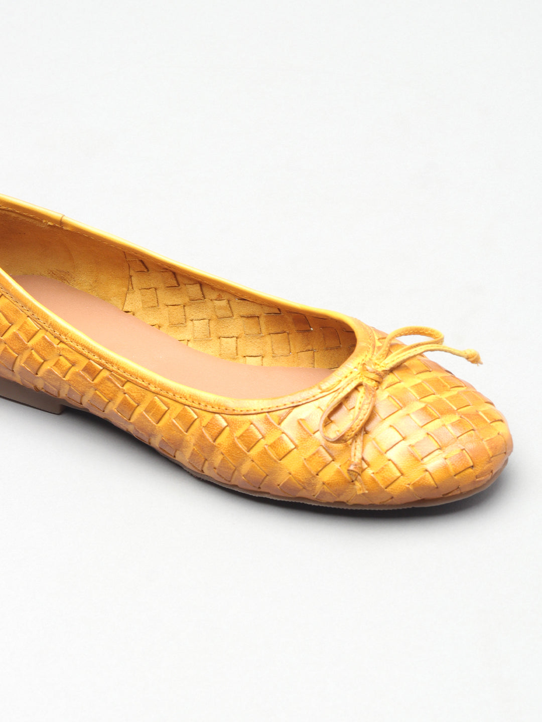 Casual Textured Ballerinas