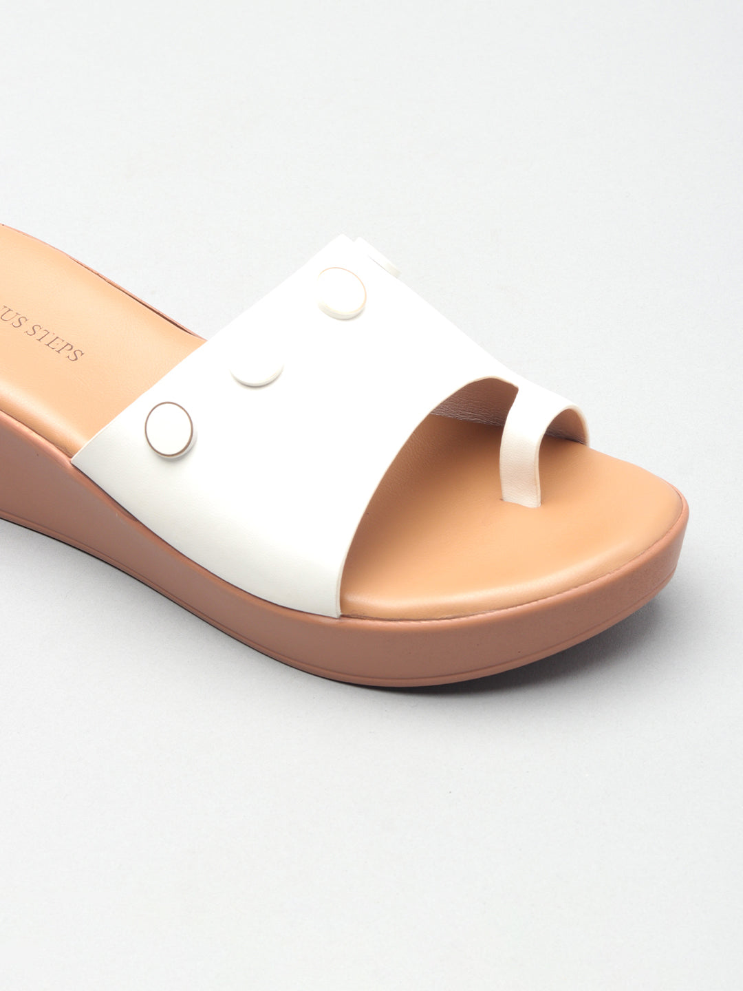 Solid Open Toe Wedge Hell Chappals