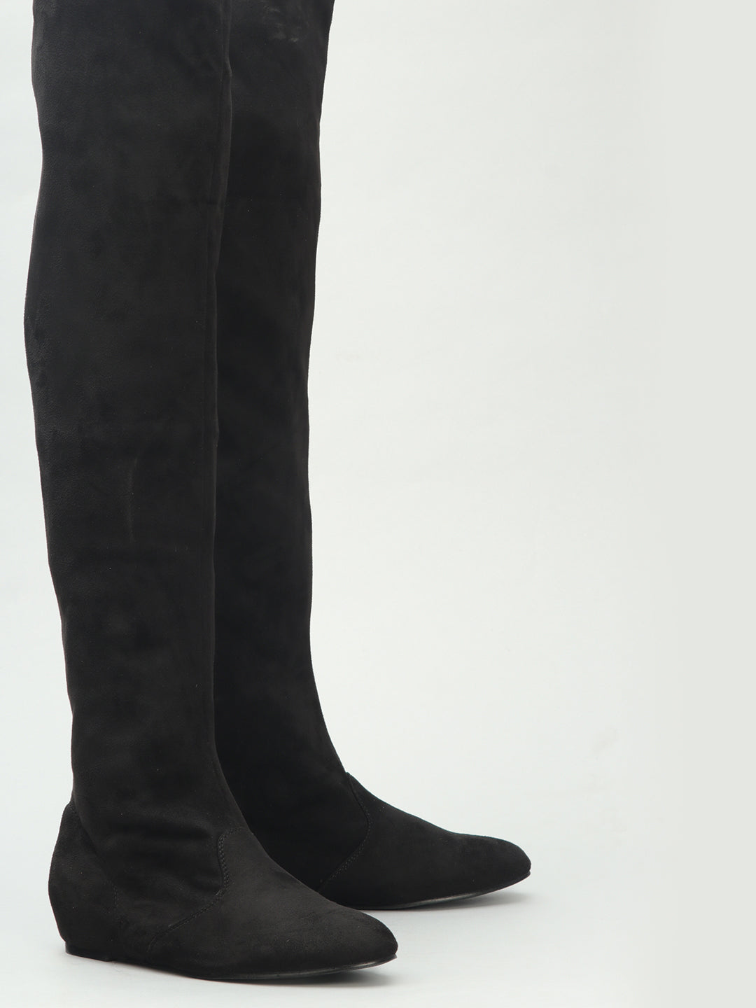 Venus Knee Length Suede Long Boots
