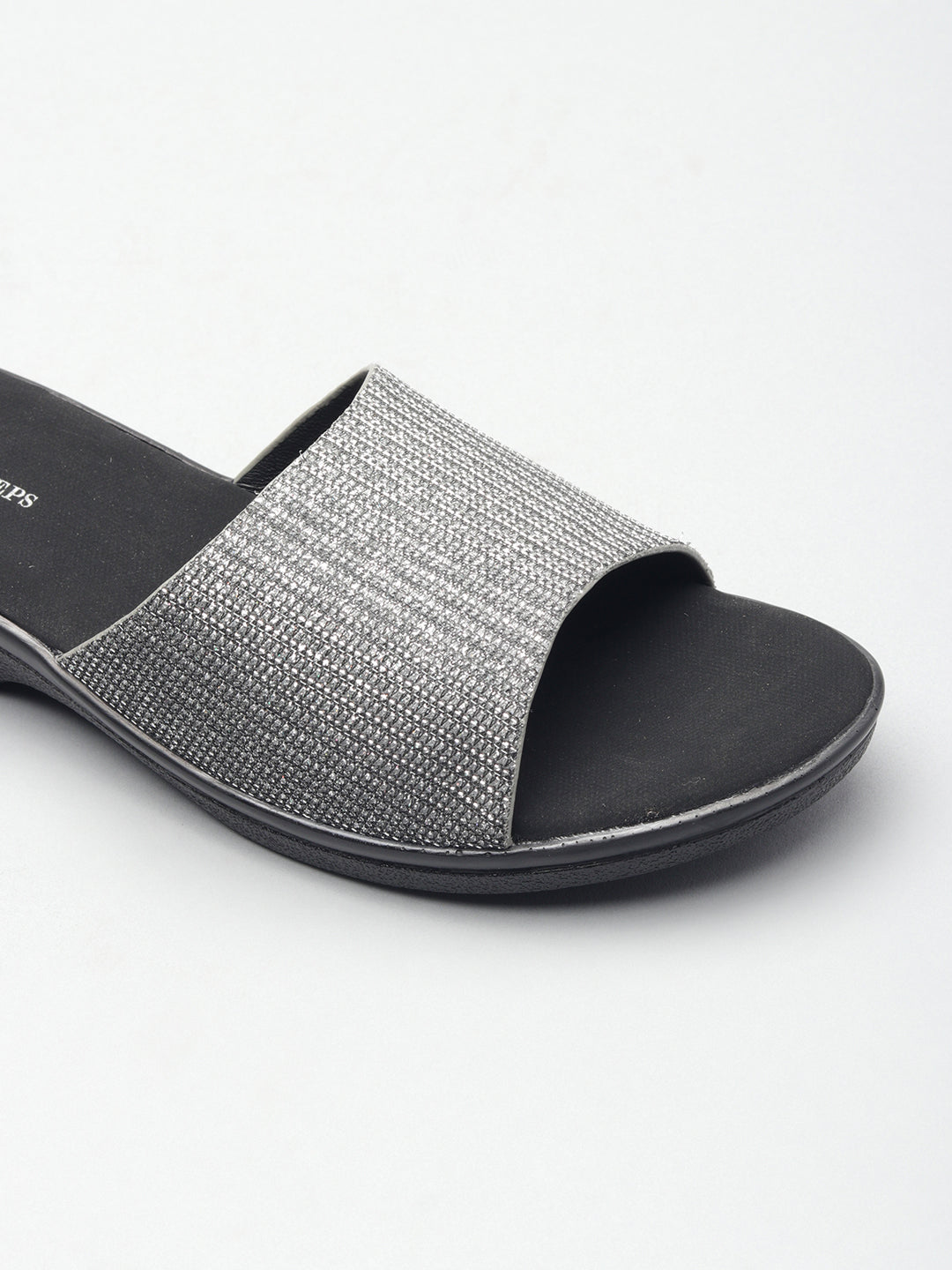 Classic Shimmery Wedge Heel Slippers