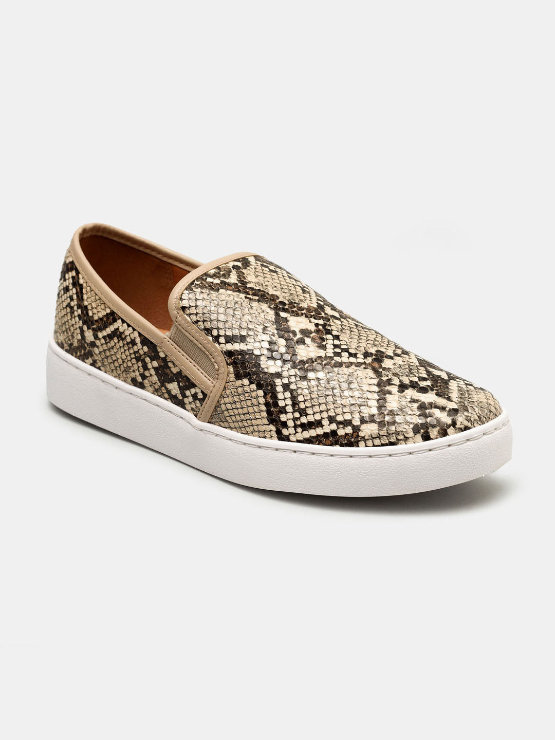 Snake Skin Round Toe Shoes