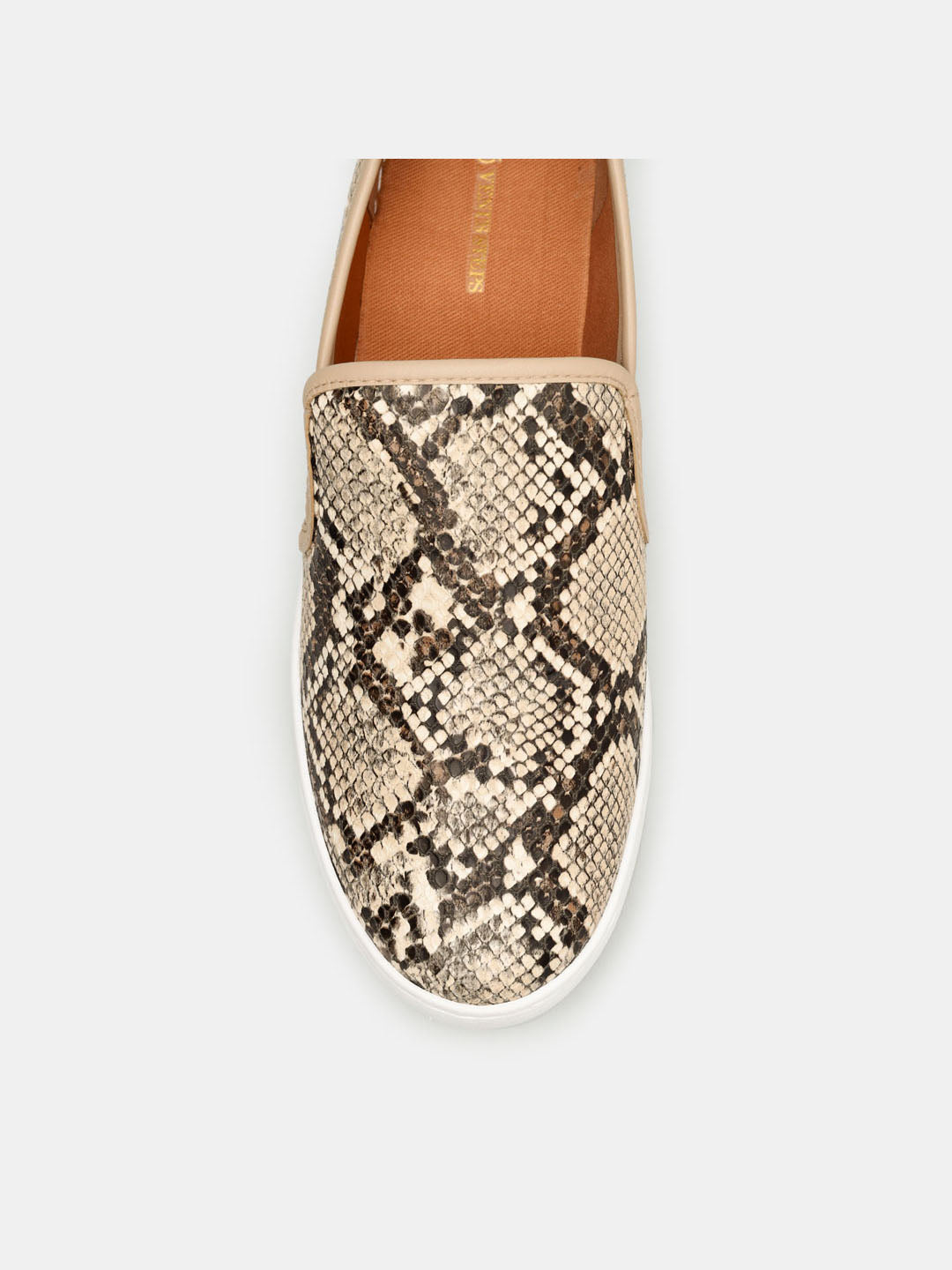 Snake Skin Round Toe Shoes