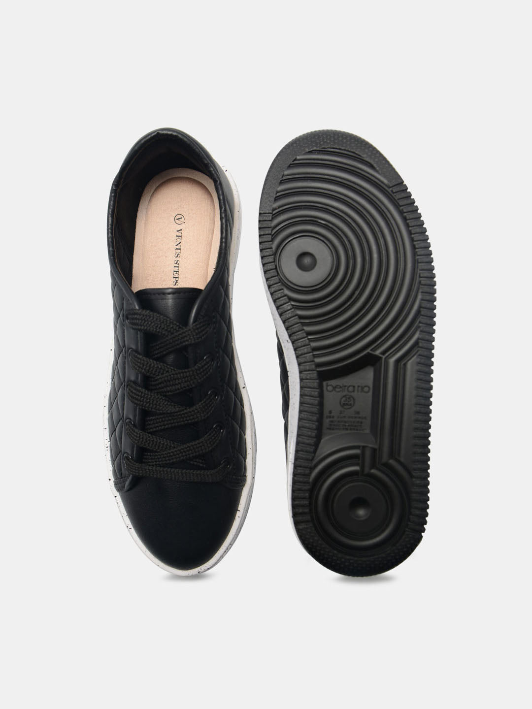 Cross-Stitched Laced-up Shoes