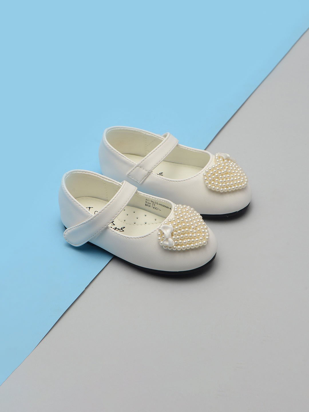 Heart Embellished Ballerinas