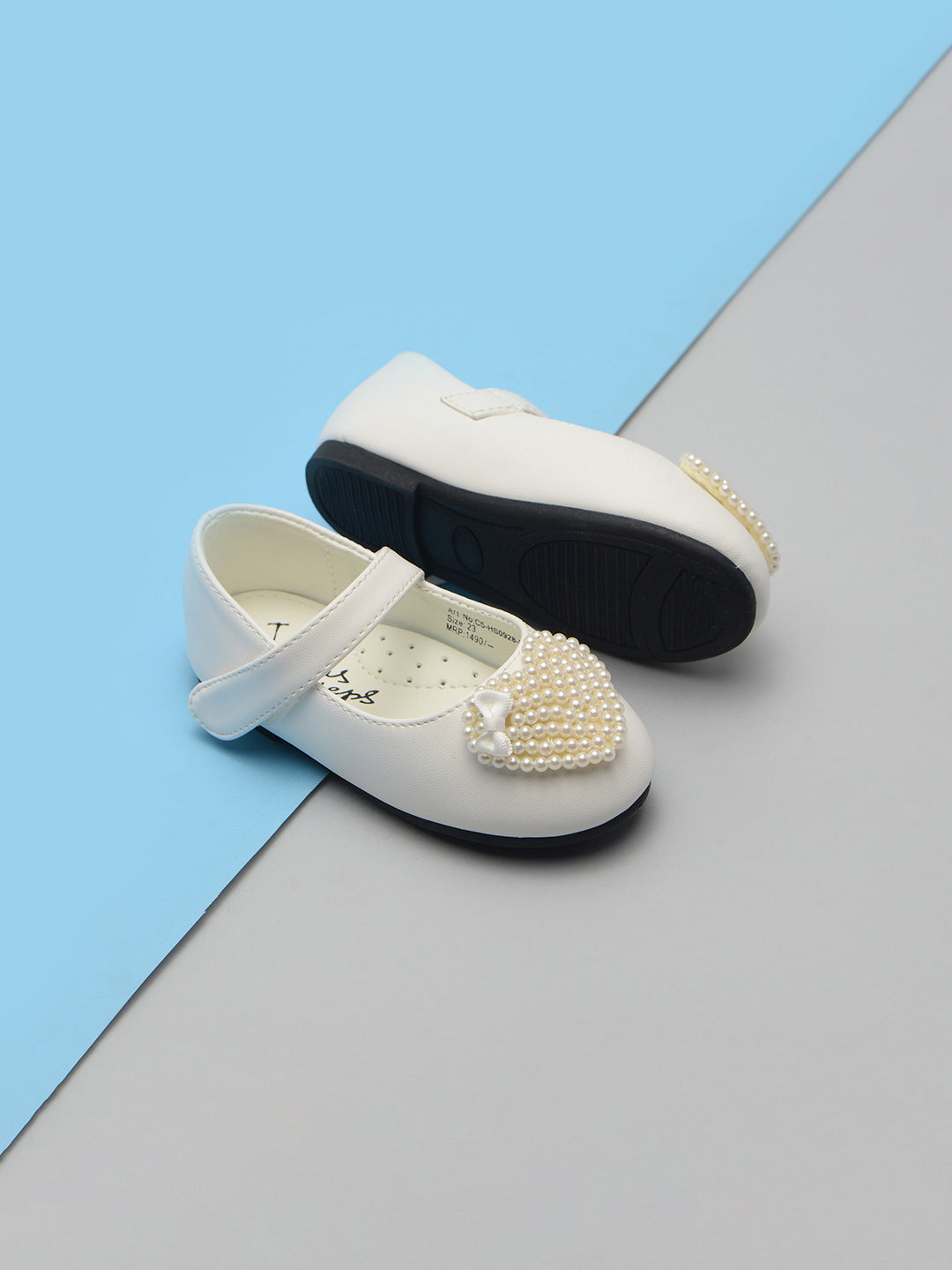 Heart Embellished Ballerinas