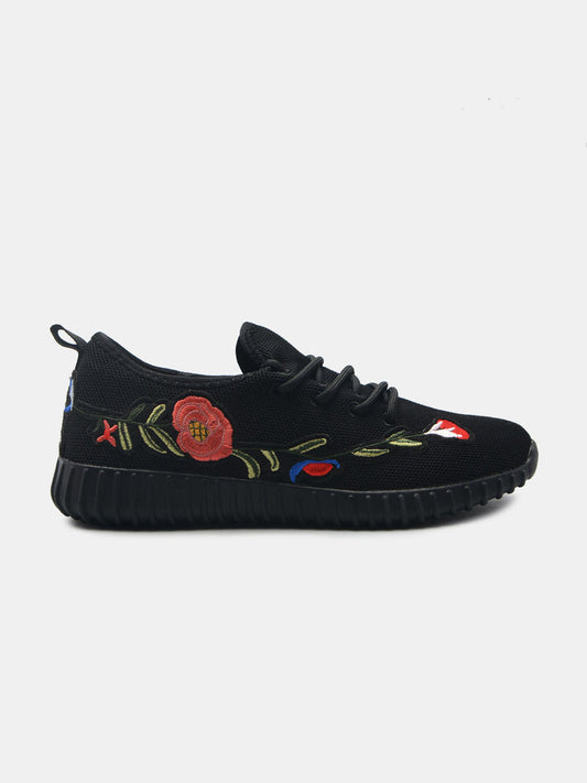 Embroidered Canvas Sneakers