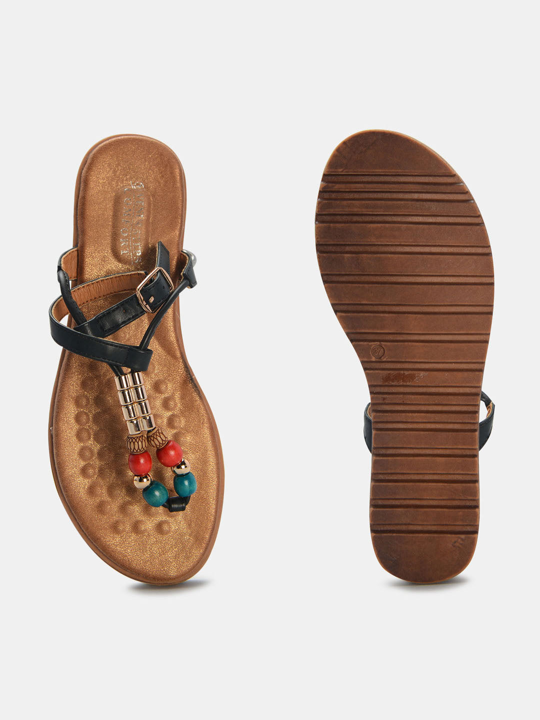 Multicoloured Matt Sandals