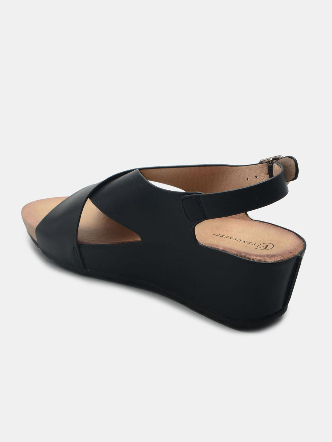 Metallic Cross Sandals