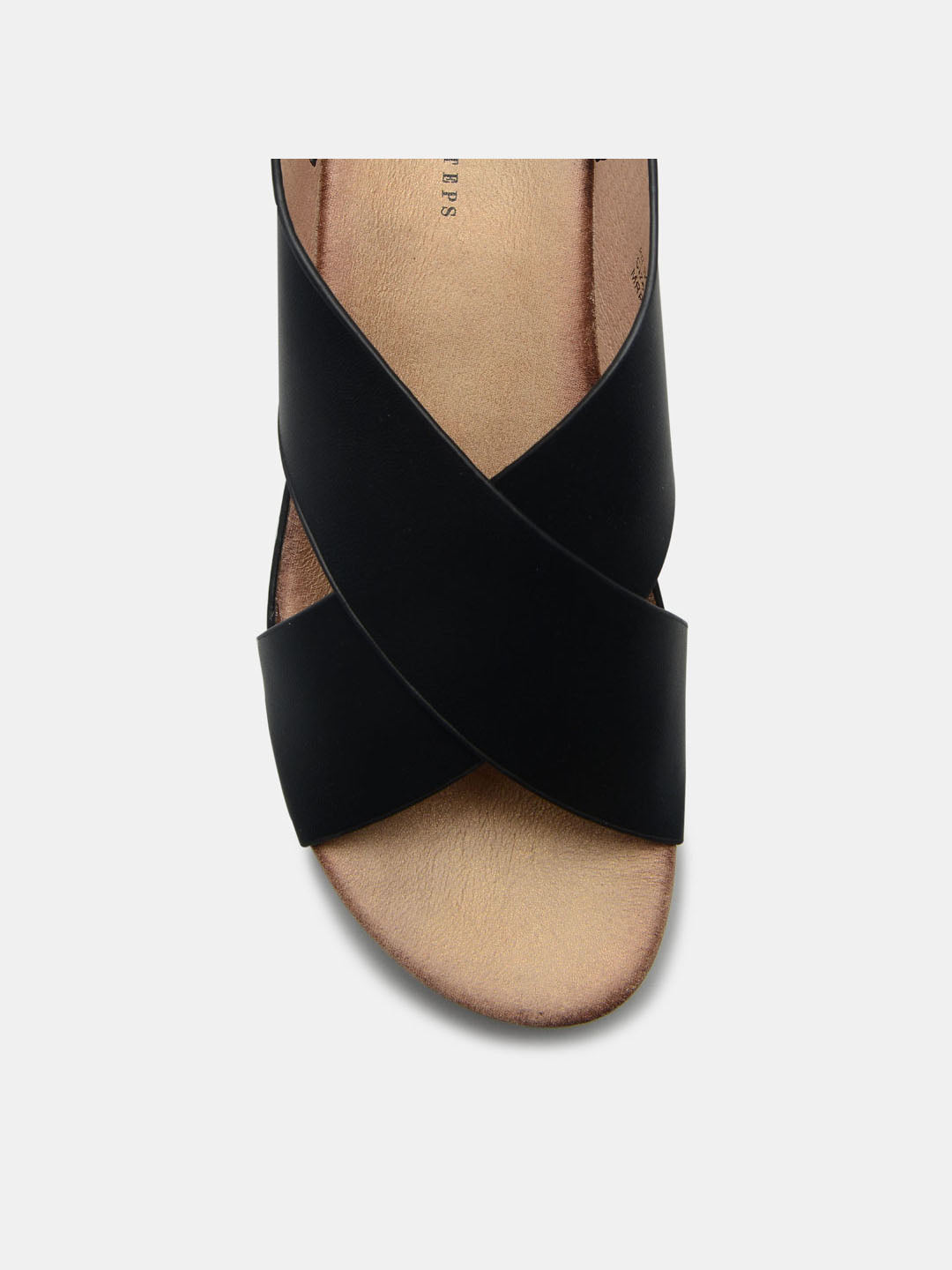 Metallic Cross Sandals