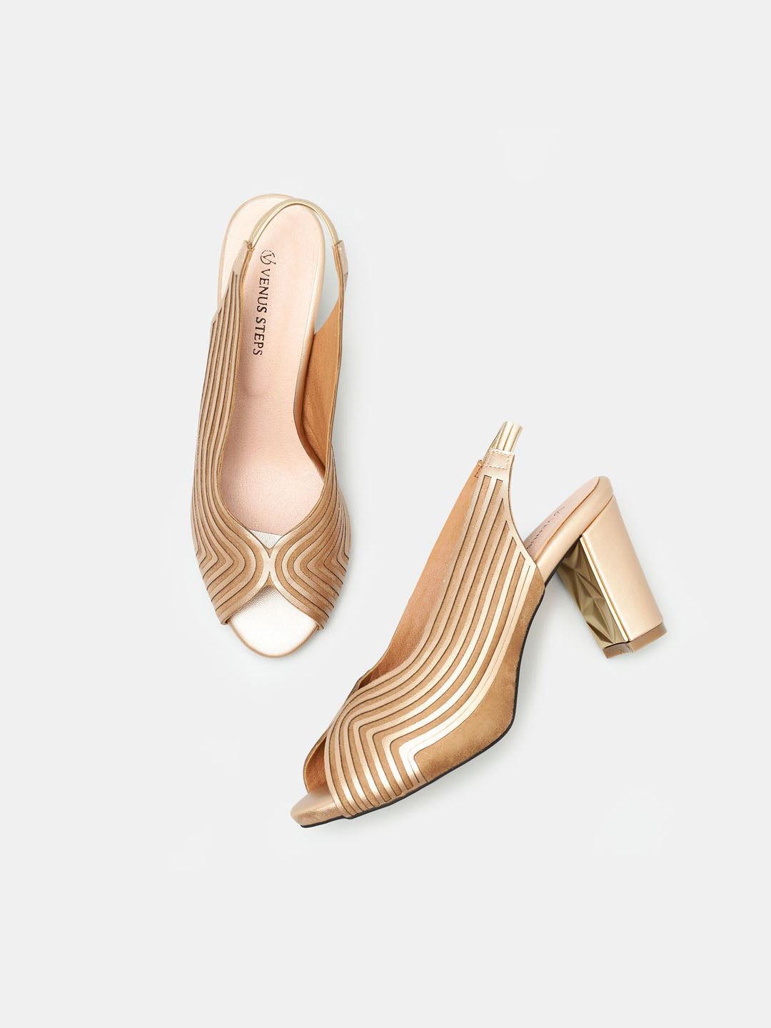 Elegant Open Toe Pumps