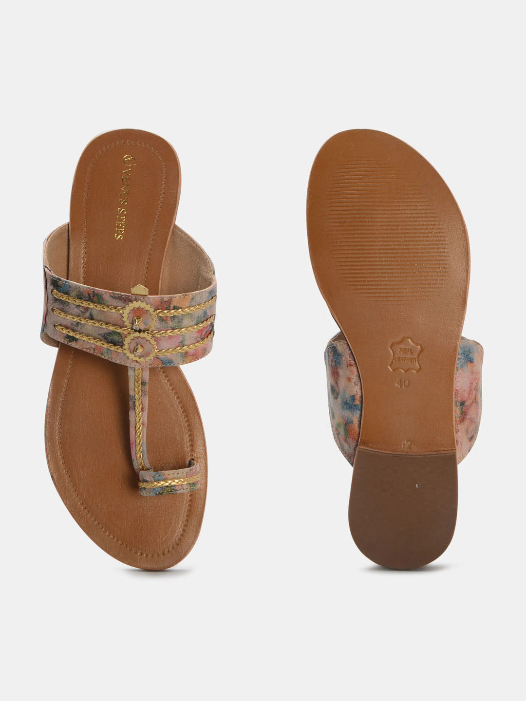 Ethnic Print Kolhapuris