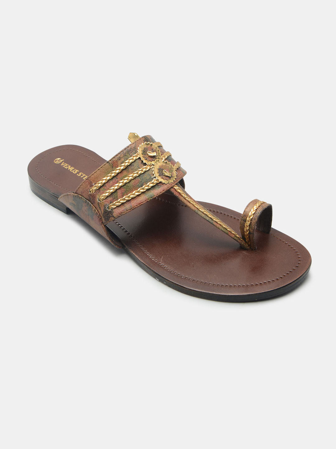 Ethnic Print Kolhapuris