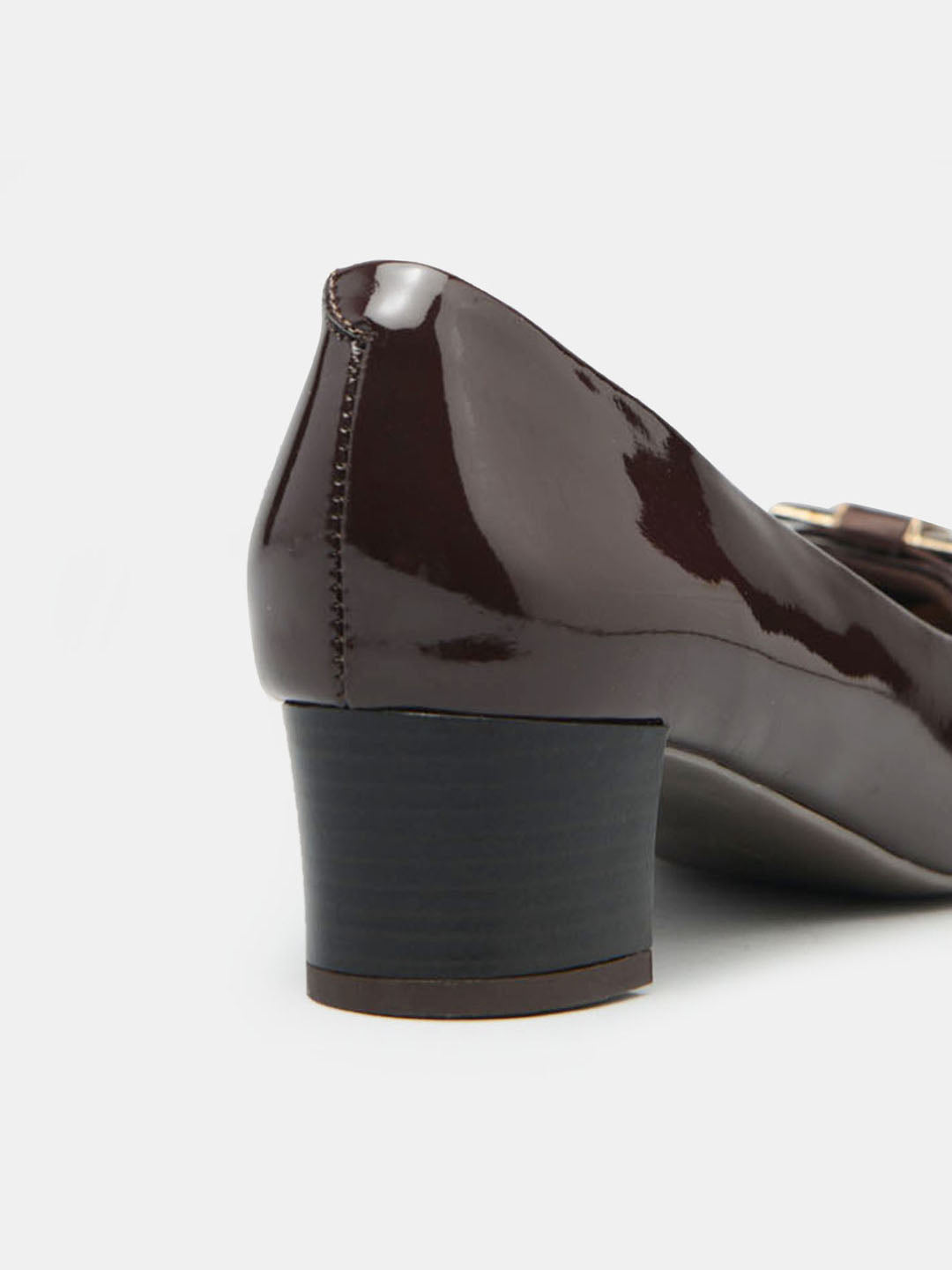 Textured Round Toe Pumps