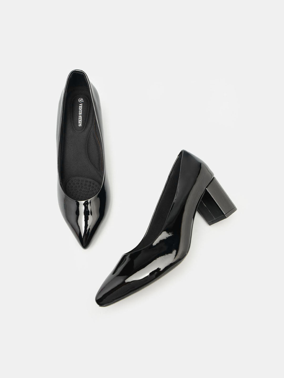 Black Pointed Toe Ballerianas